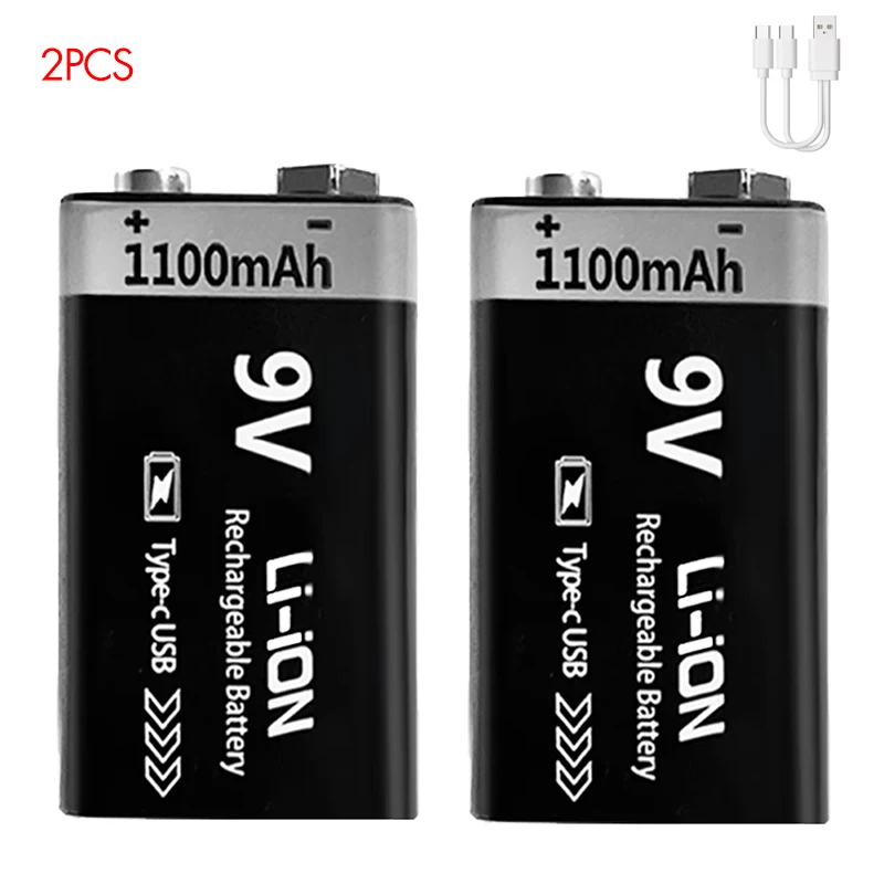 9V 1100mAh 2pc