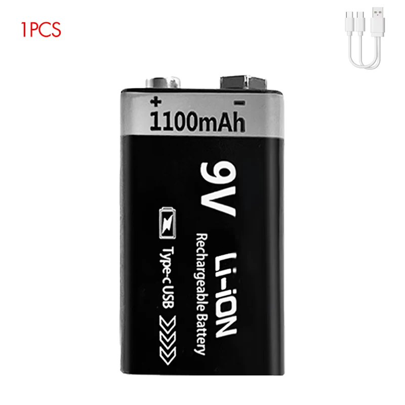 9V 1100mAh 1pc