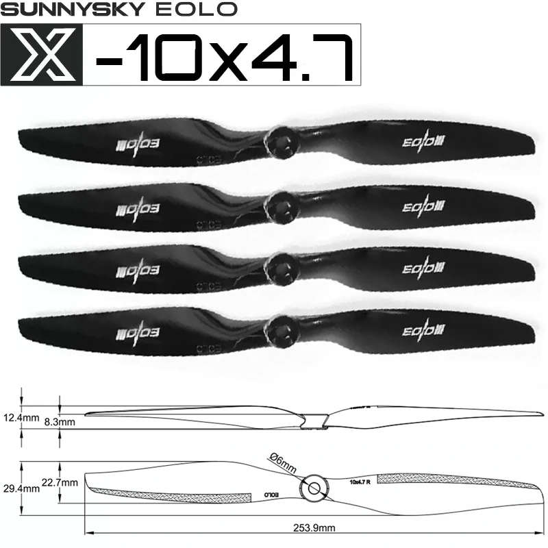 4PCS 10x4.7