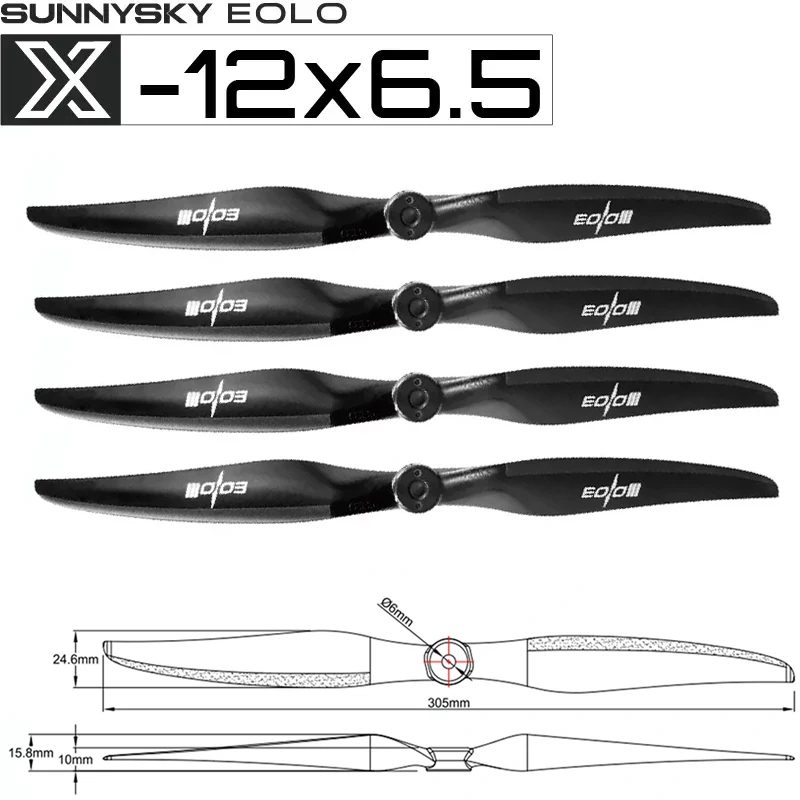 4PCS 12x6.5