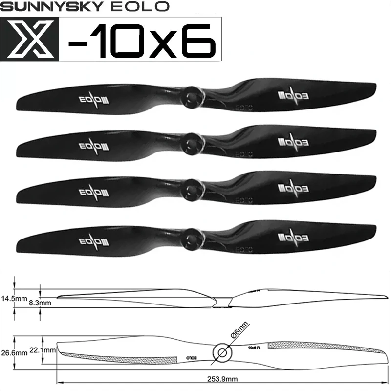 4PCS 10x6 L