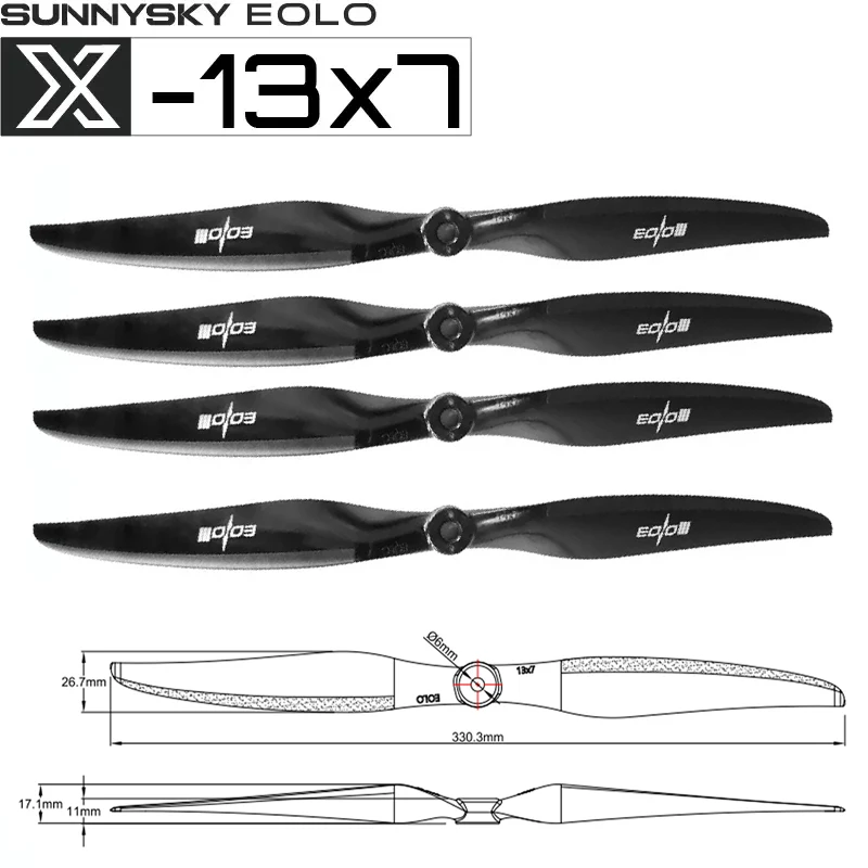 4PCS 13x7