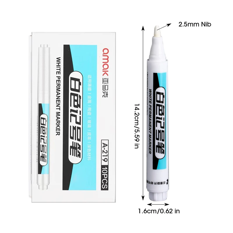 10pcs 2.5mm Nib
