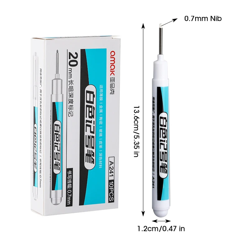 10pcs 0.7mm Nib