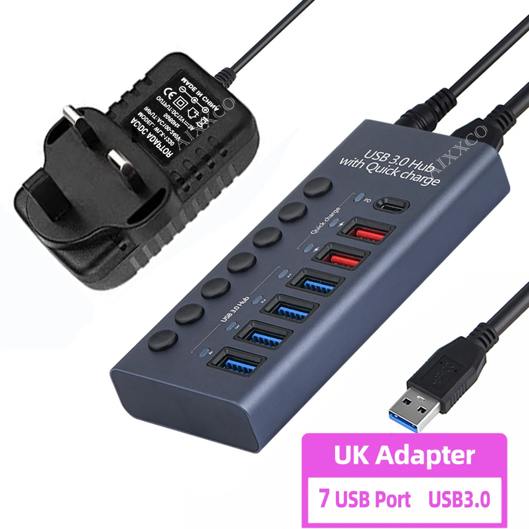 7Ports PD UK Plug