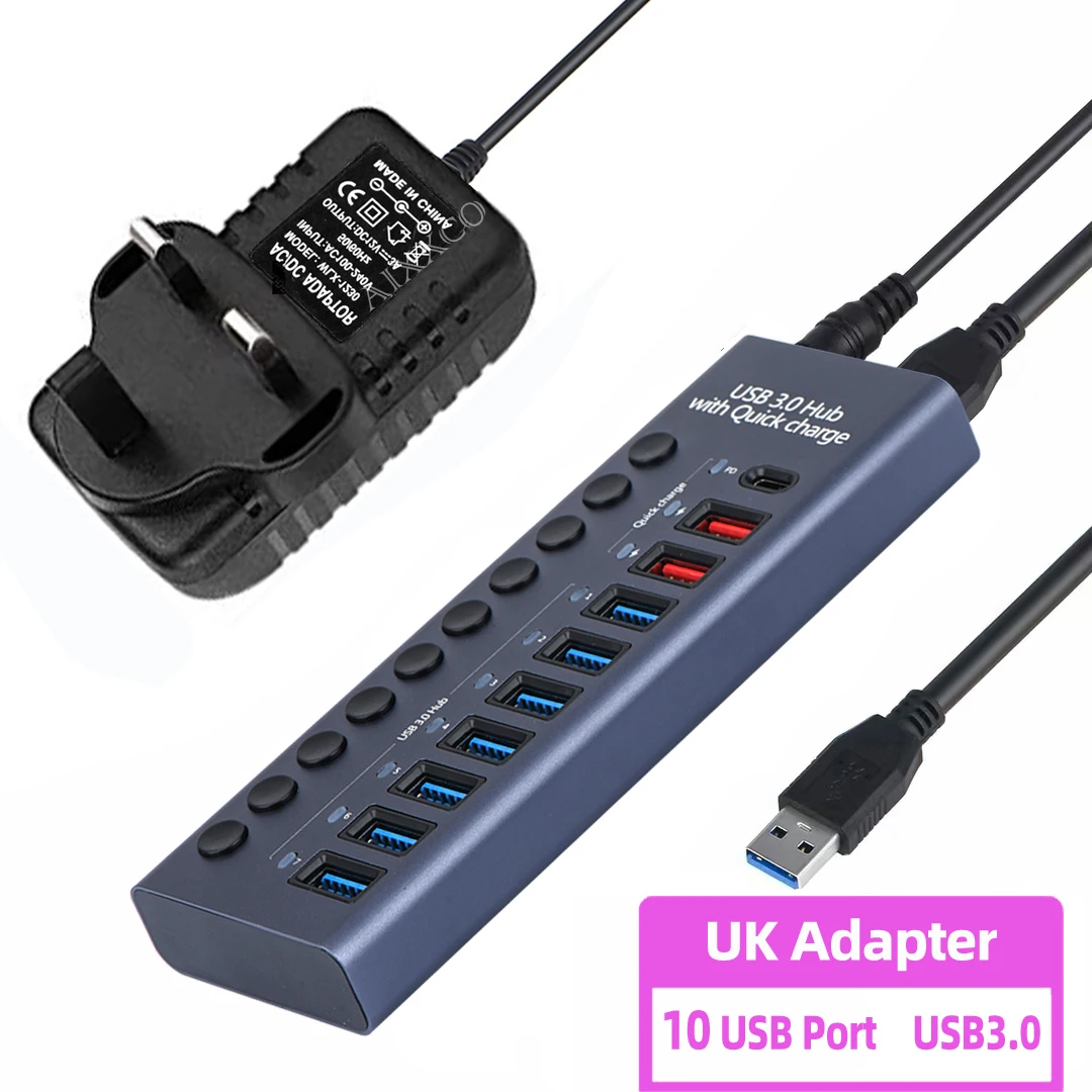 10Ports PD UK Plug