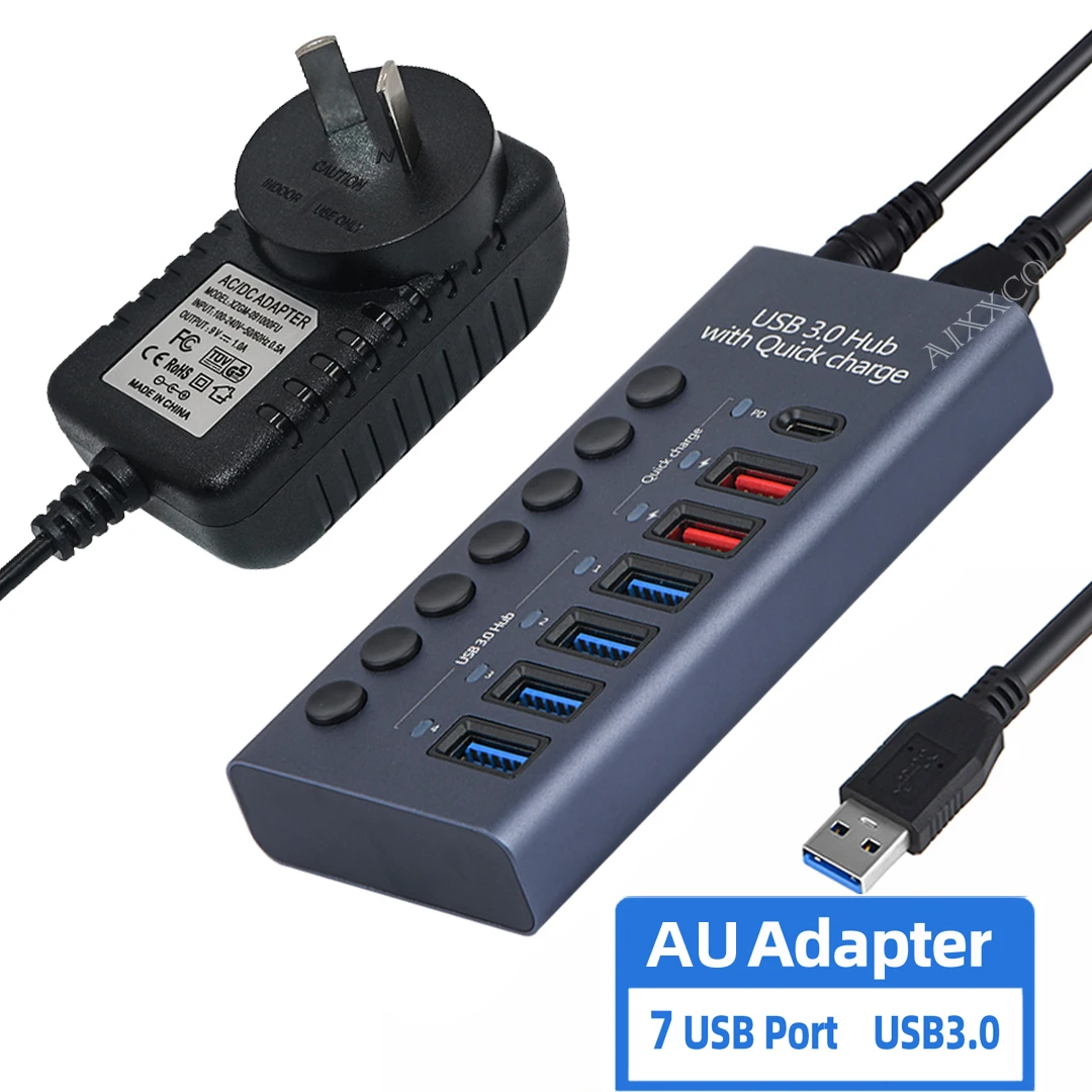 7Ports PD AU Plug