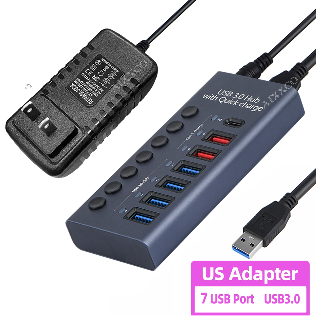 7Ports PD US Plug