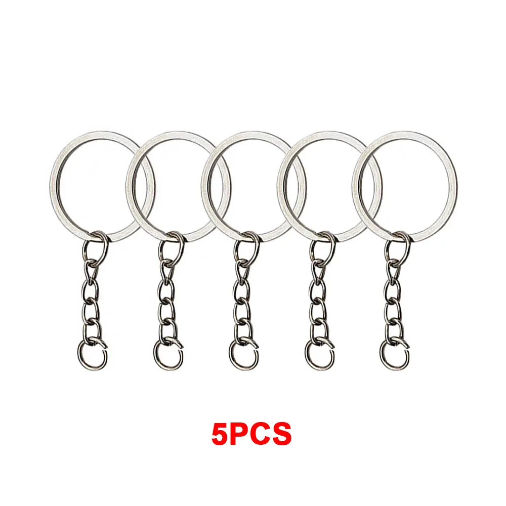 5pcs-Silver Keychain