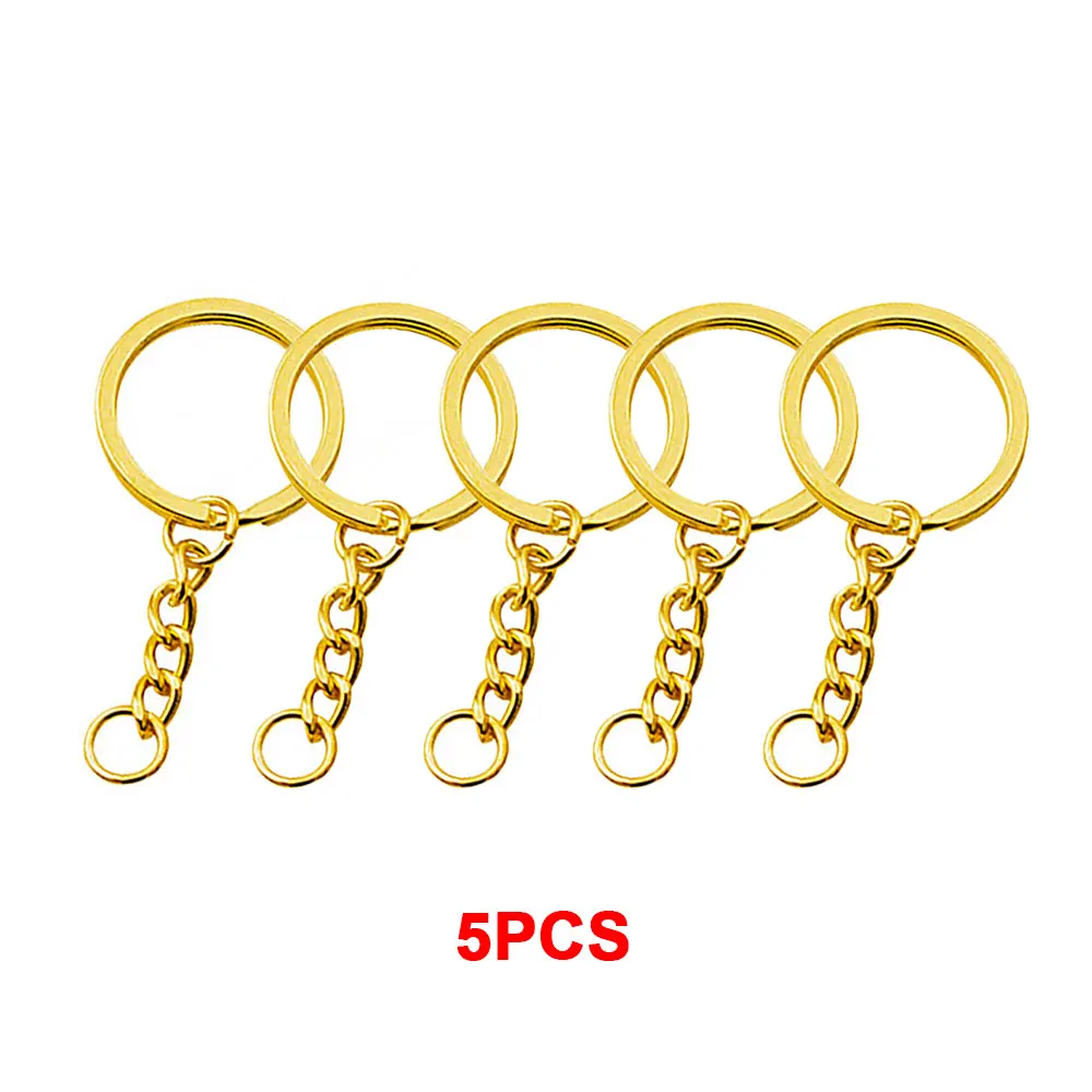 5pcs - Gold Keychain
