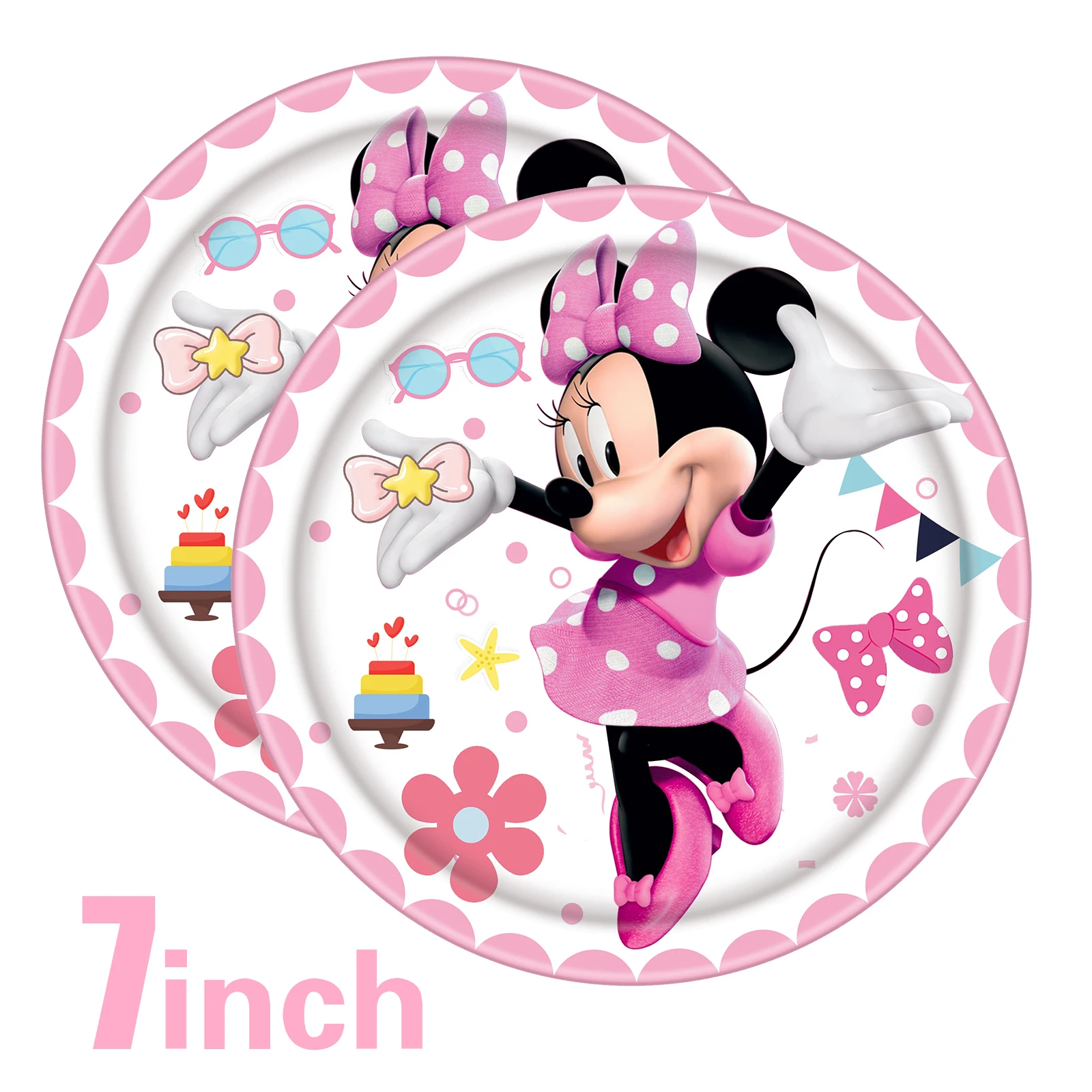 16pcs 7inch plates
