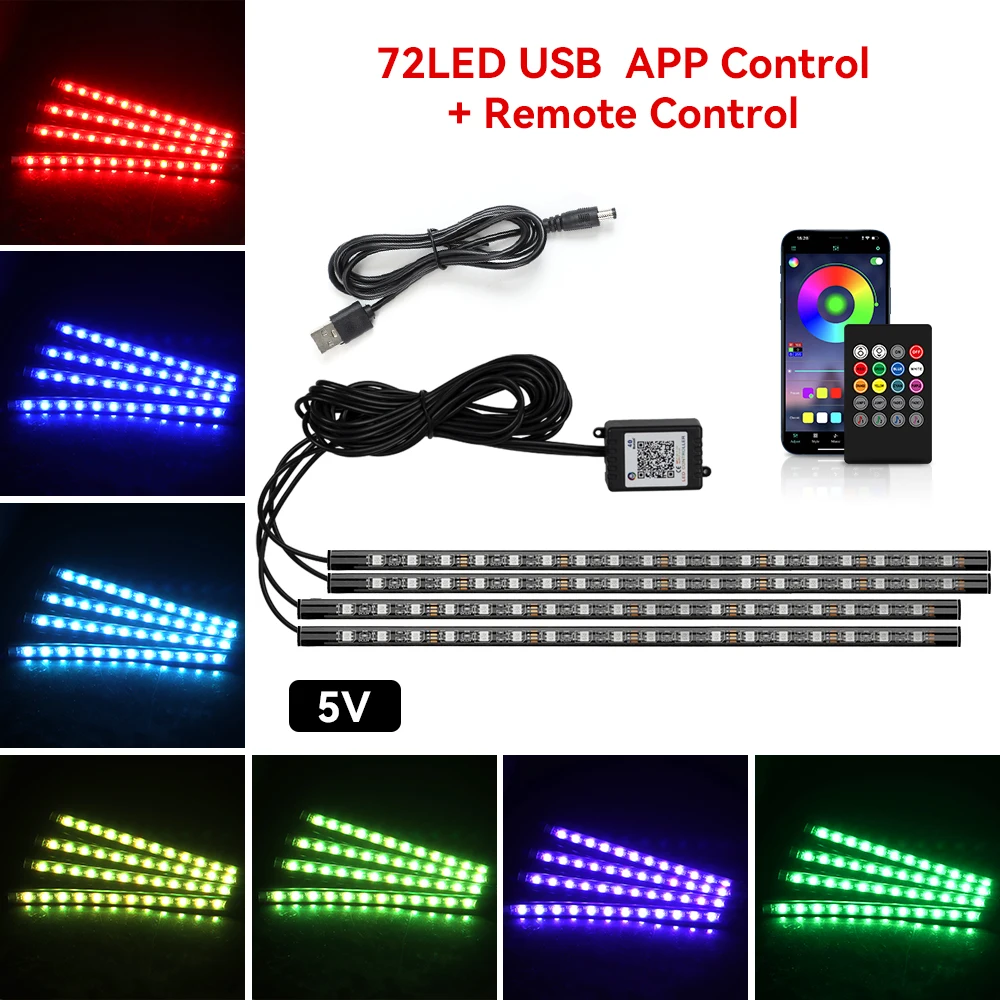 72LED Remote APP USB