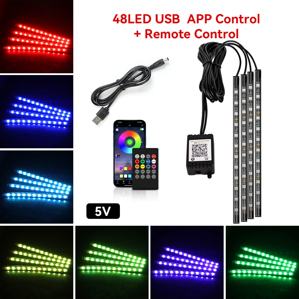 48LED Remote APP USB