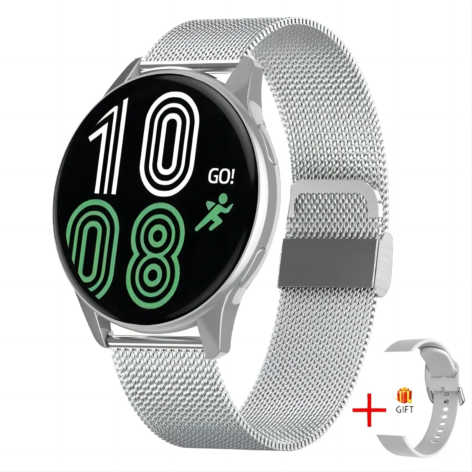 mesh belt silver