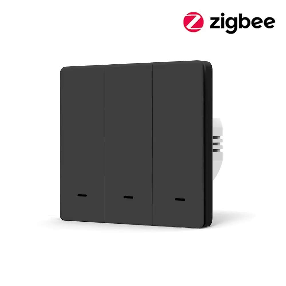 ZigBee Black 3 gang