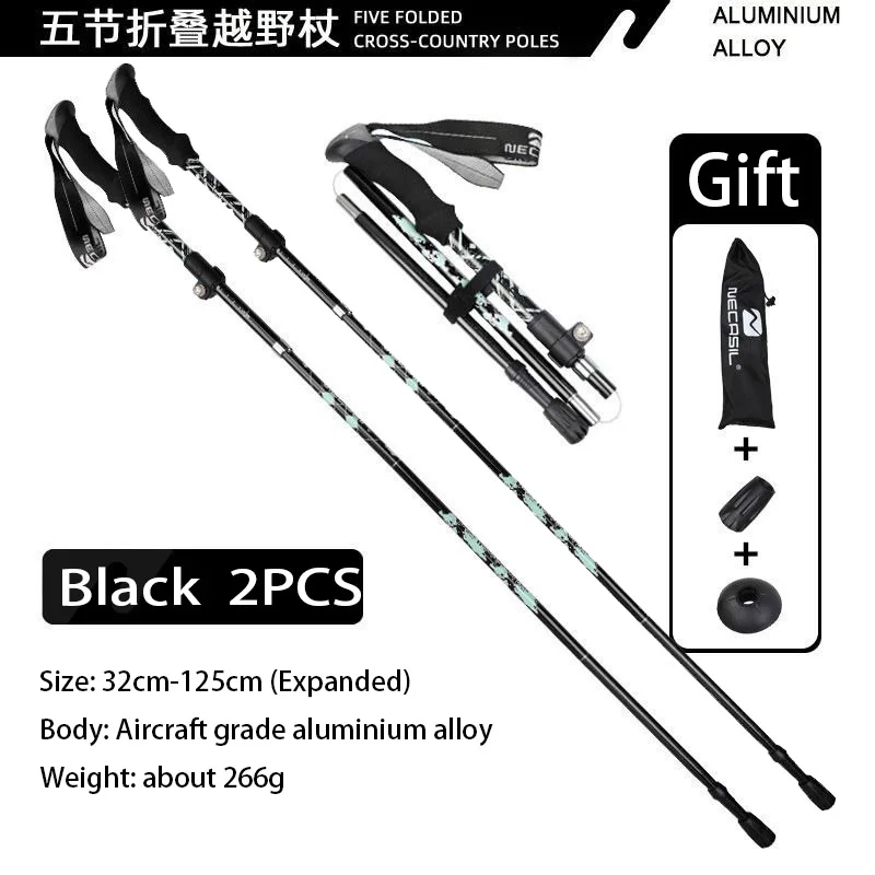 FoldCane 2PCS Black