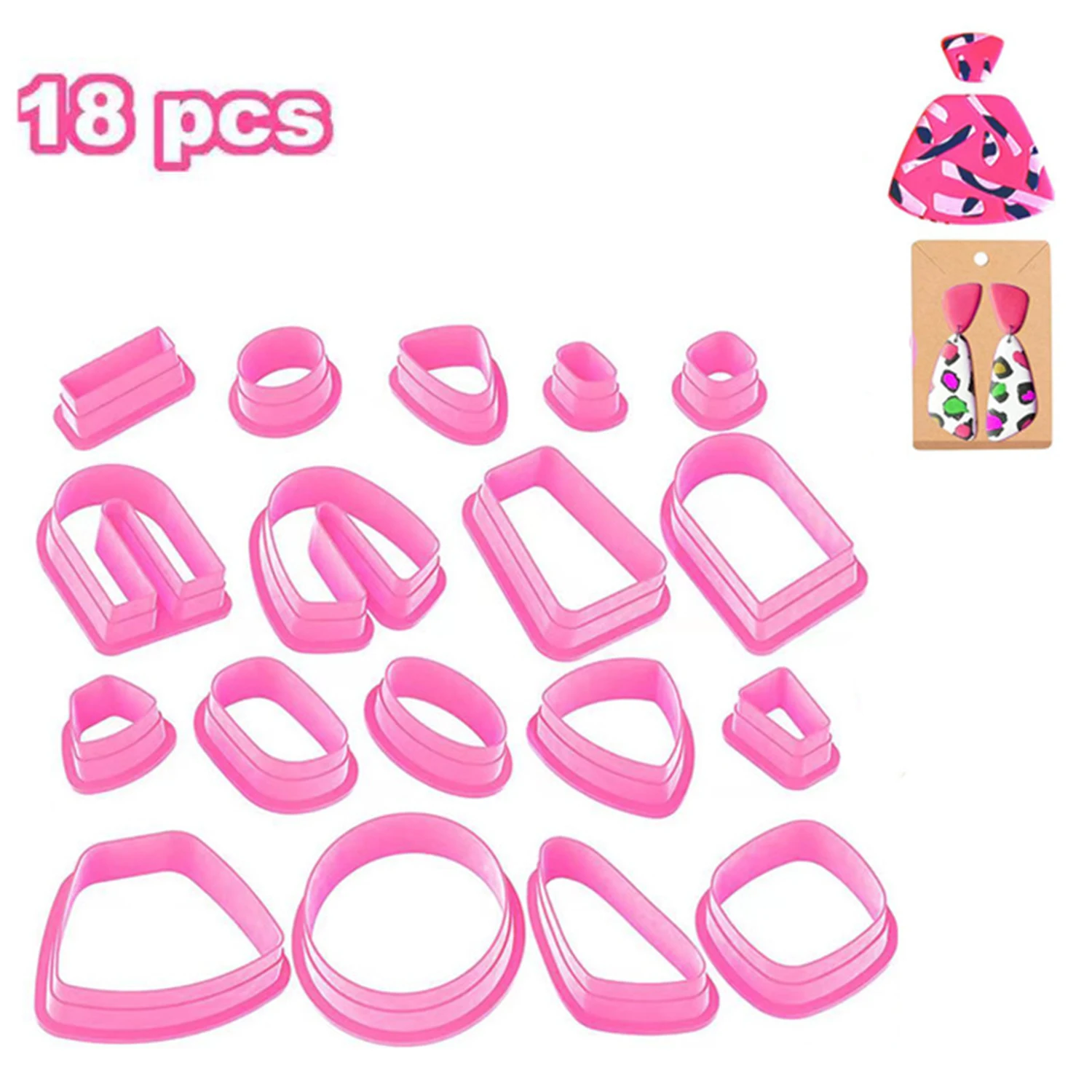 18pcs Pink