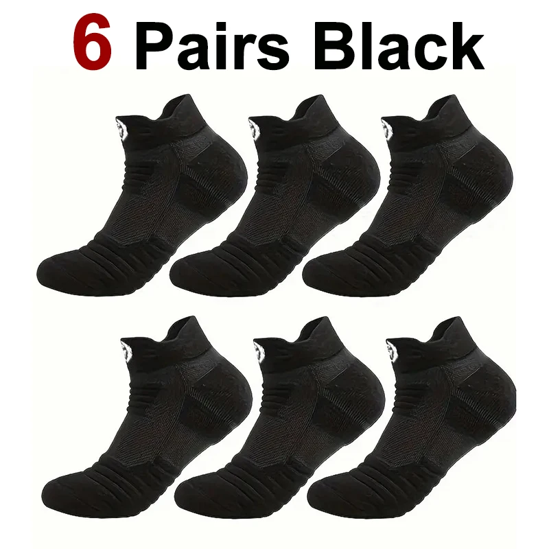 6 Pairs Black