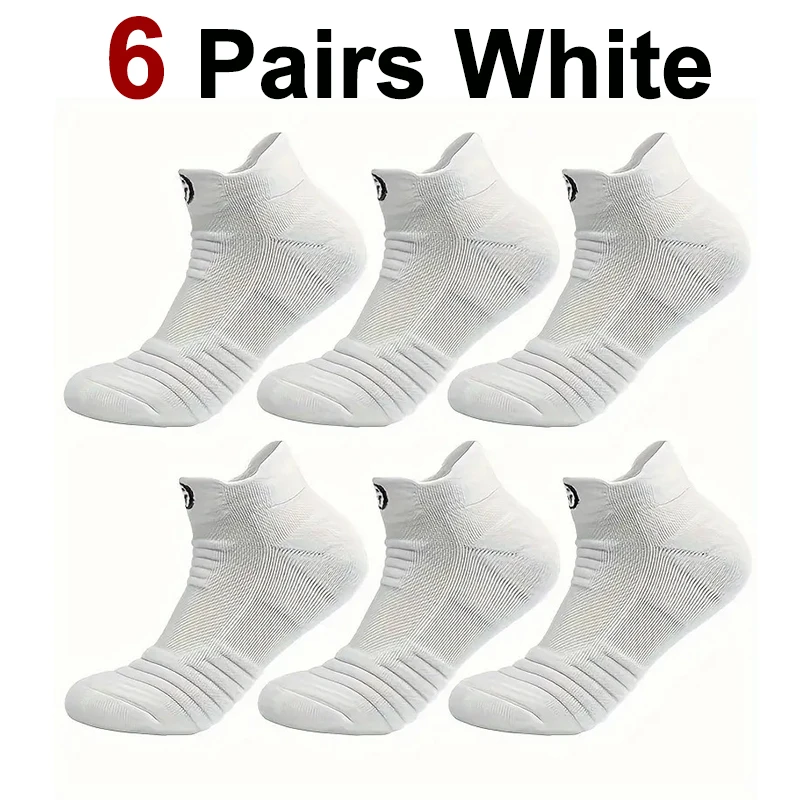 6 Pairs White