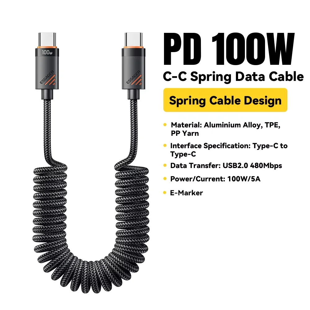 100W C To C Black