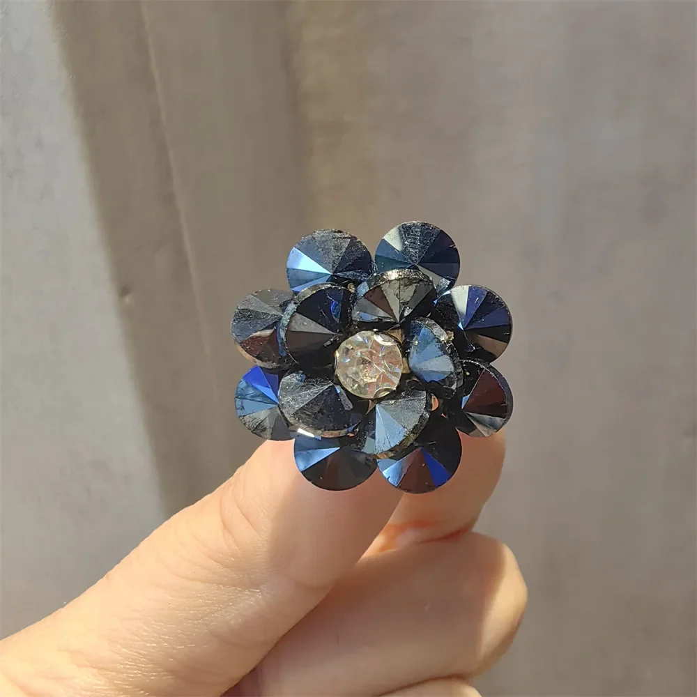 Navy blue flowers