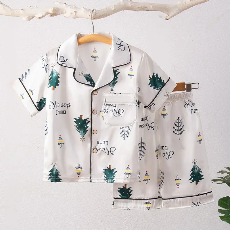 2131-White Forest Ice Silk set