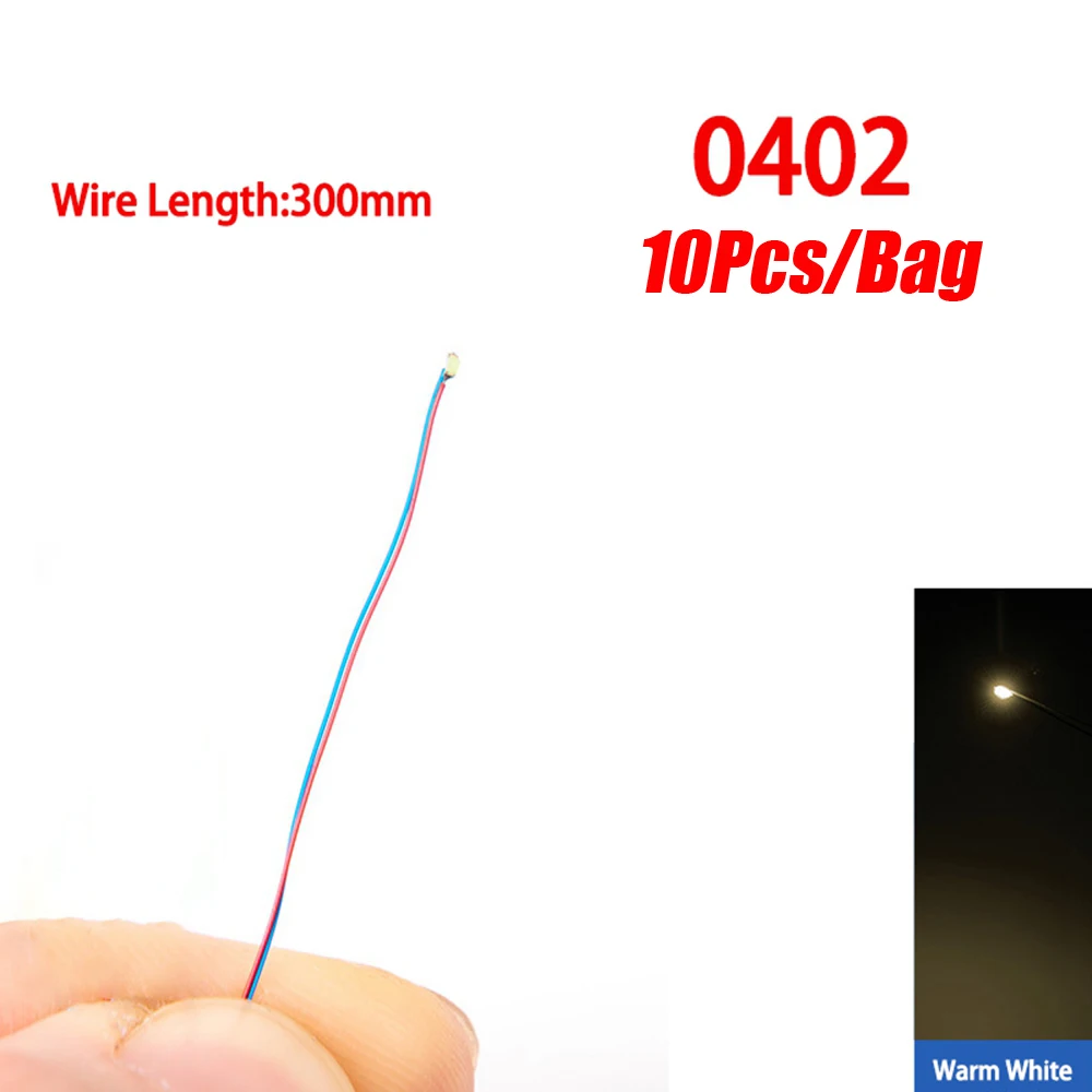 10pcs 0402 warmwhite