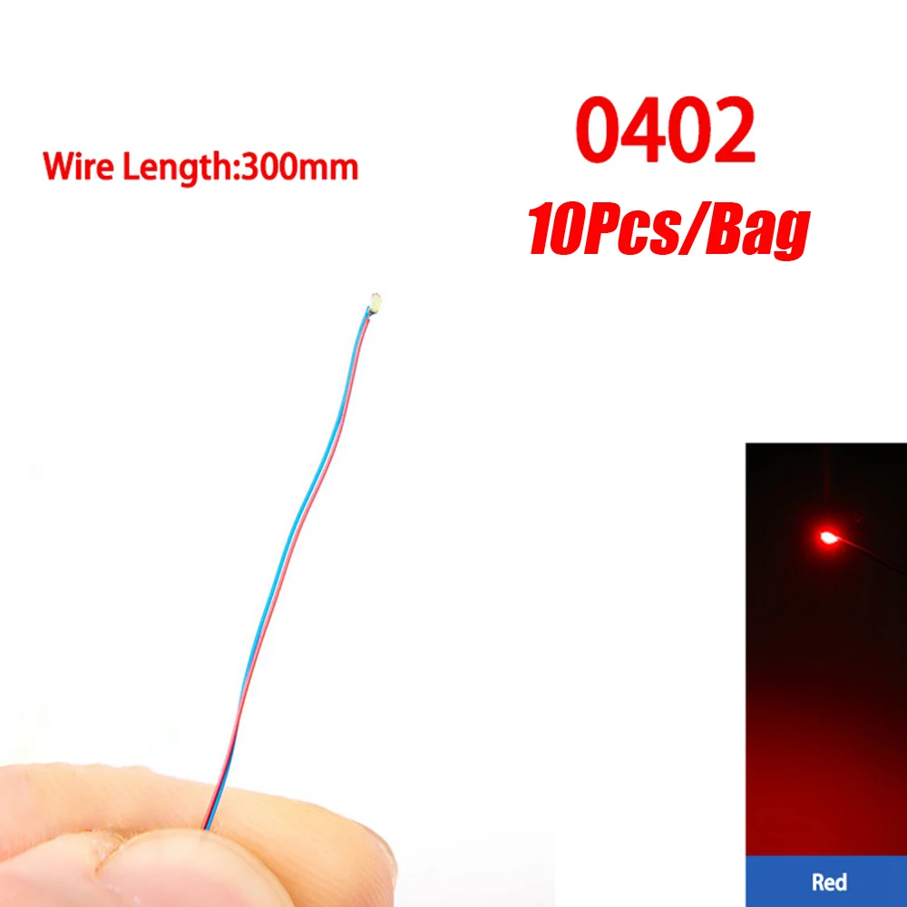 10pcs 0402 red