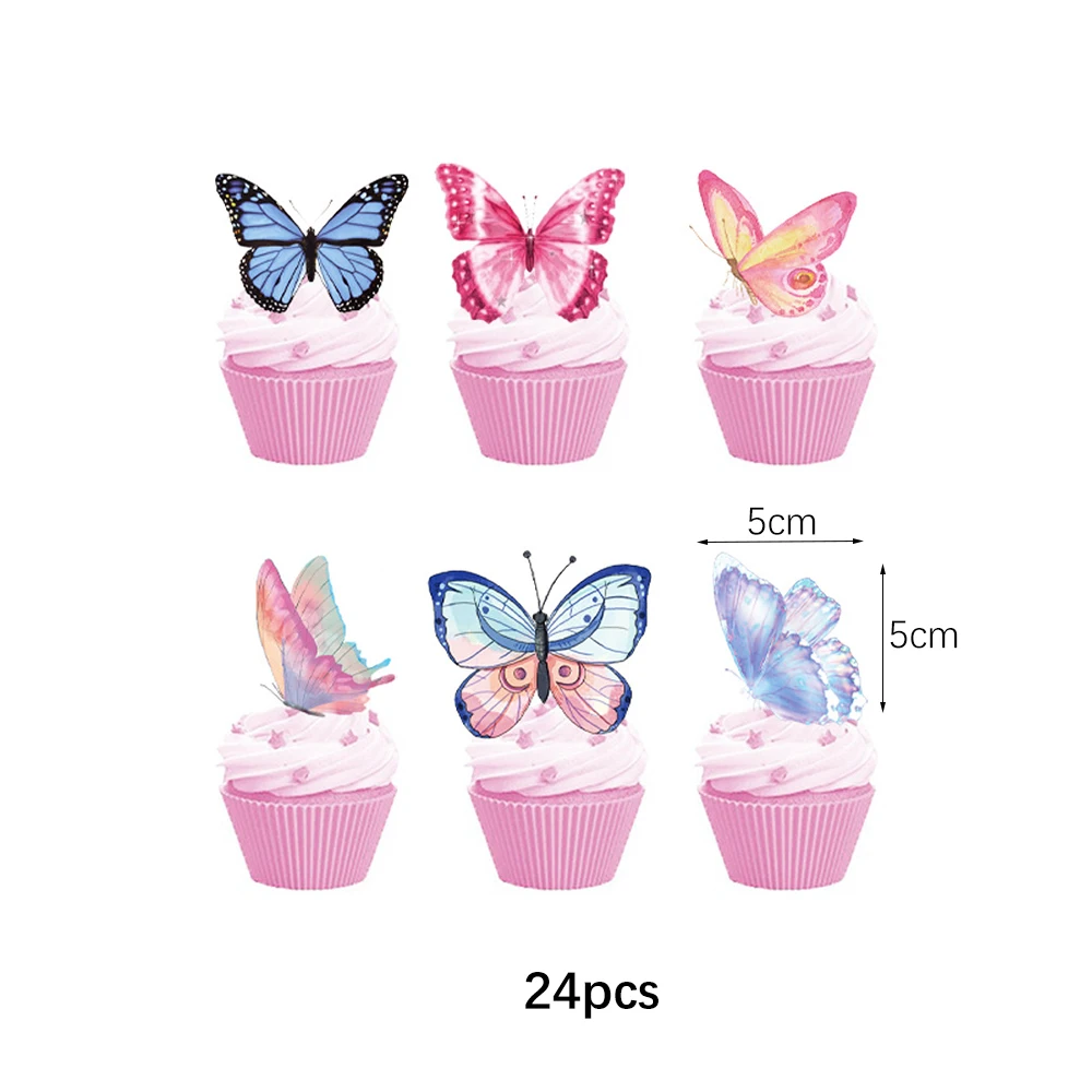 24pcs cupcake topper