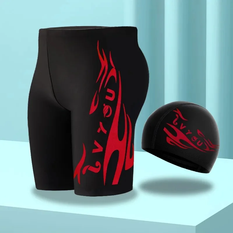 8702-2 five-point red pants + hat