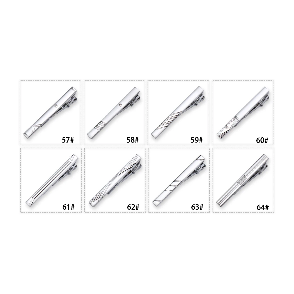 8pc tie clip 57-64