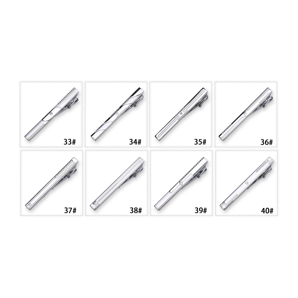 8pc tie clip 33-40