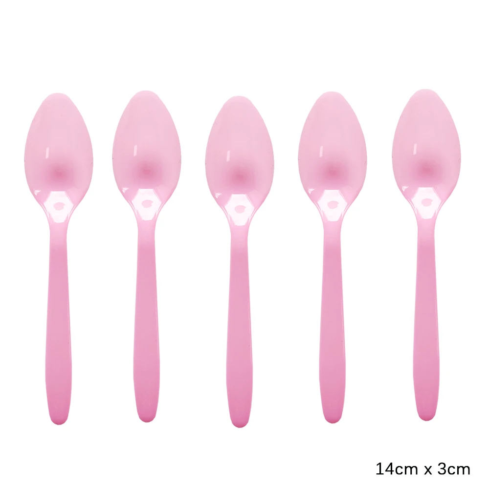 pink spoon