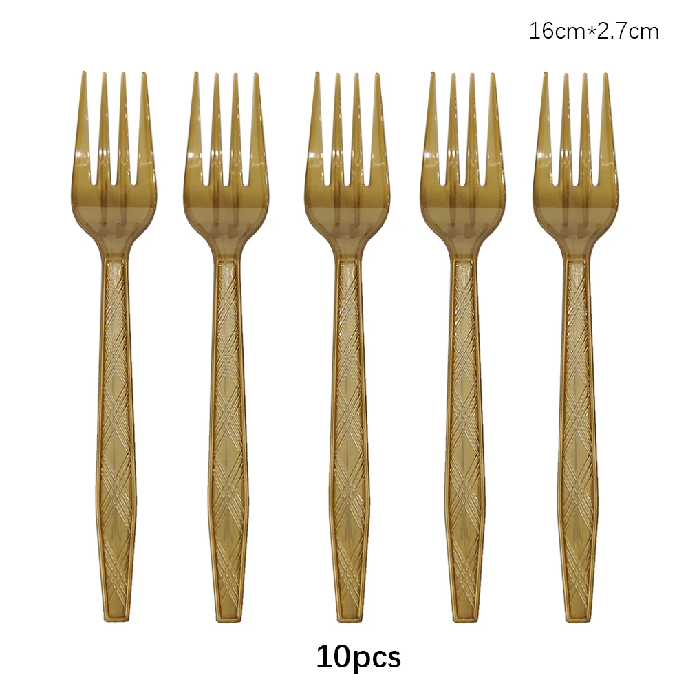 Gold fork