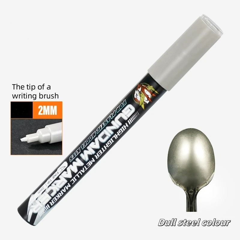 Dull steel colour