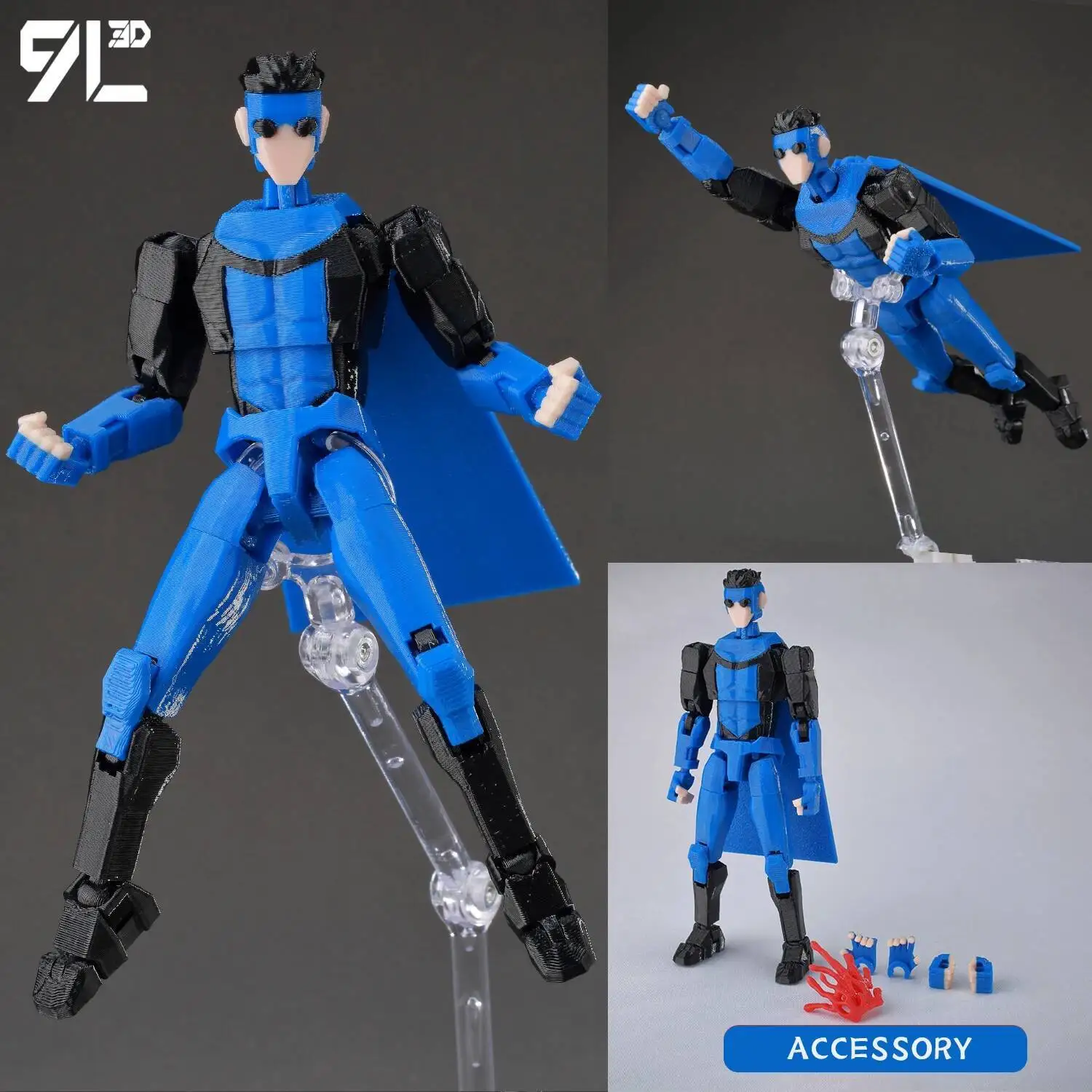 Mark Black Blue Suit