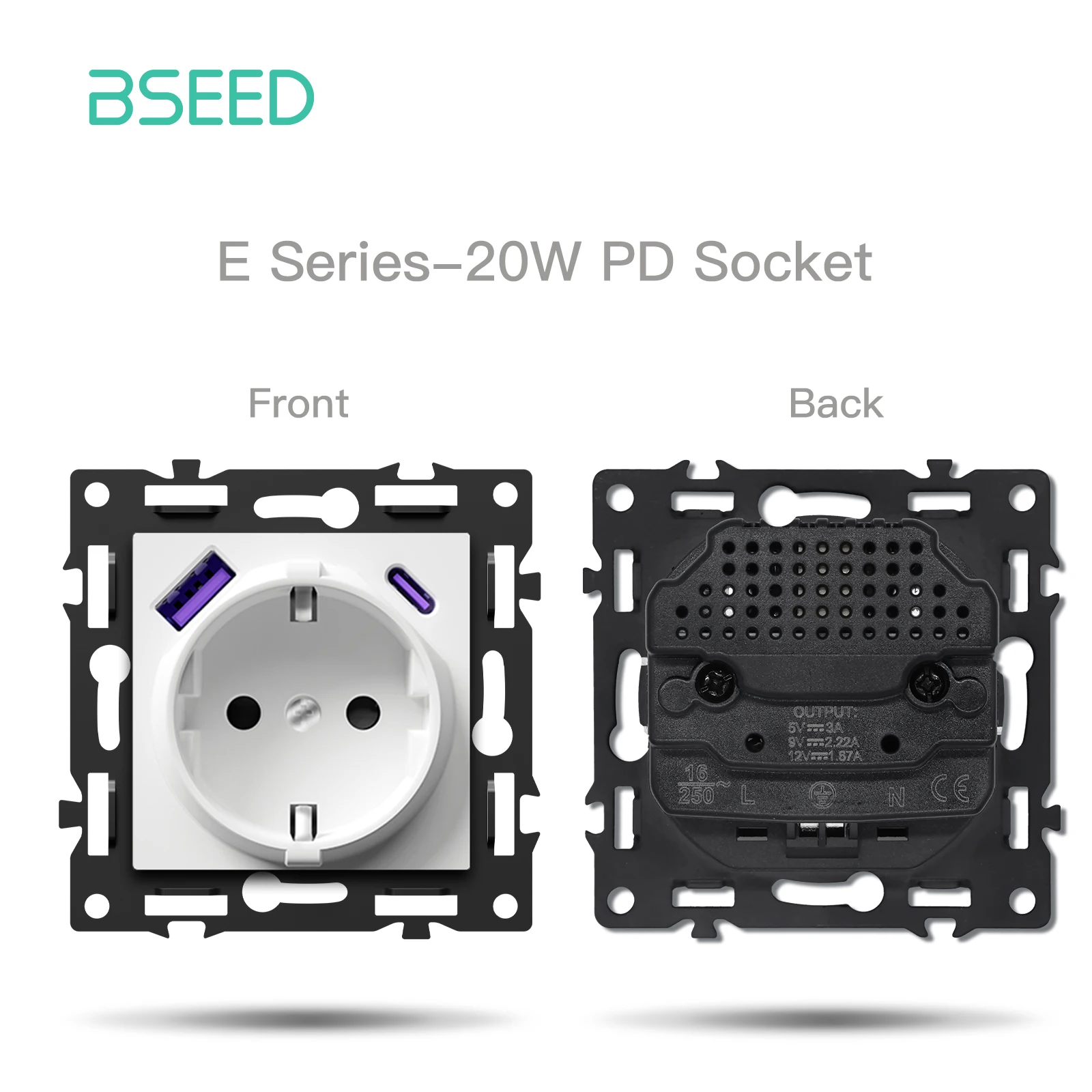 EU AC Socket Module
