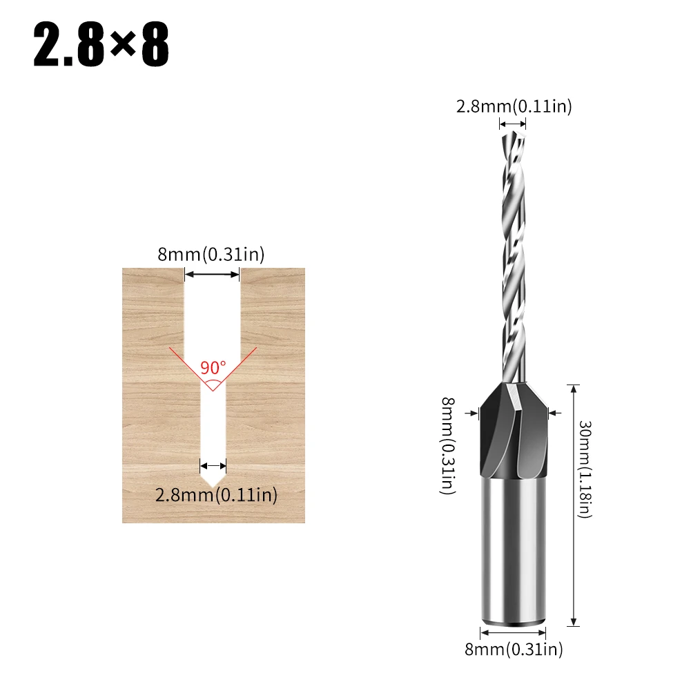 Drill Bit 2.8X8mm