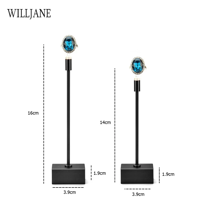 Black Rect Ring Rack