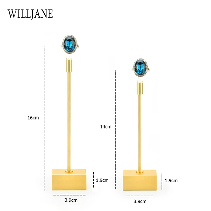 Gold Rect Ring Rack