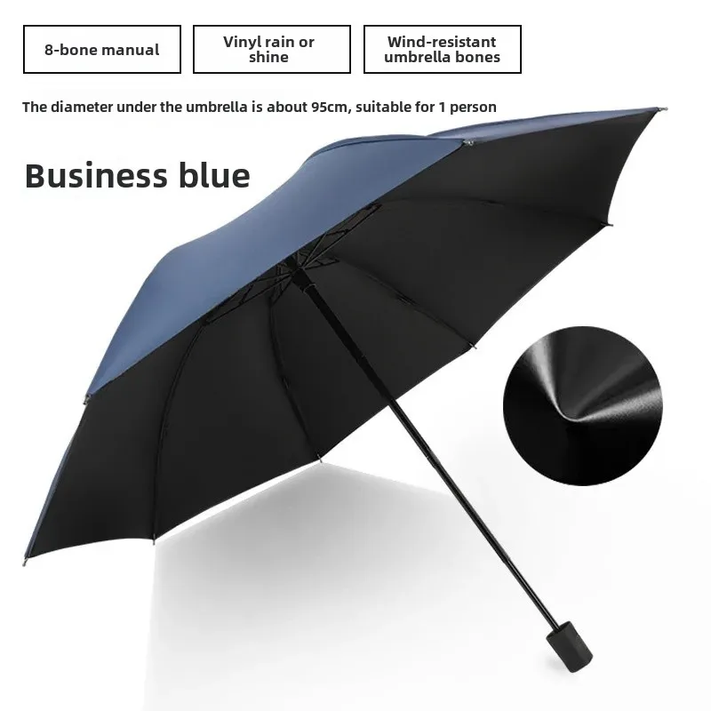 8-strand manual-vinyl model-navy blue