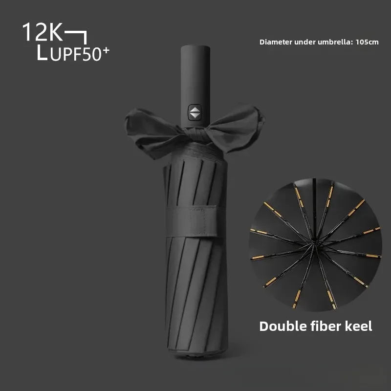 [upgraded version] enlarged 12-bone fully automatic-vinyl-black