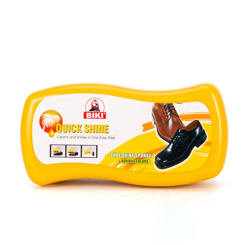 Wave shaped shoe wax
