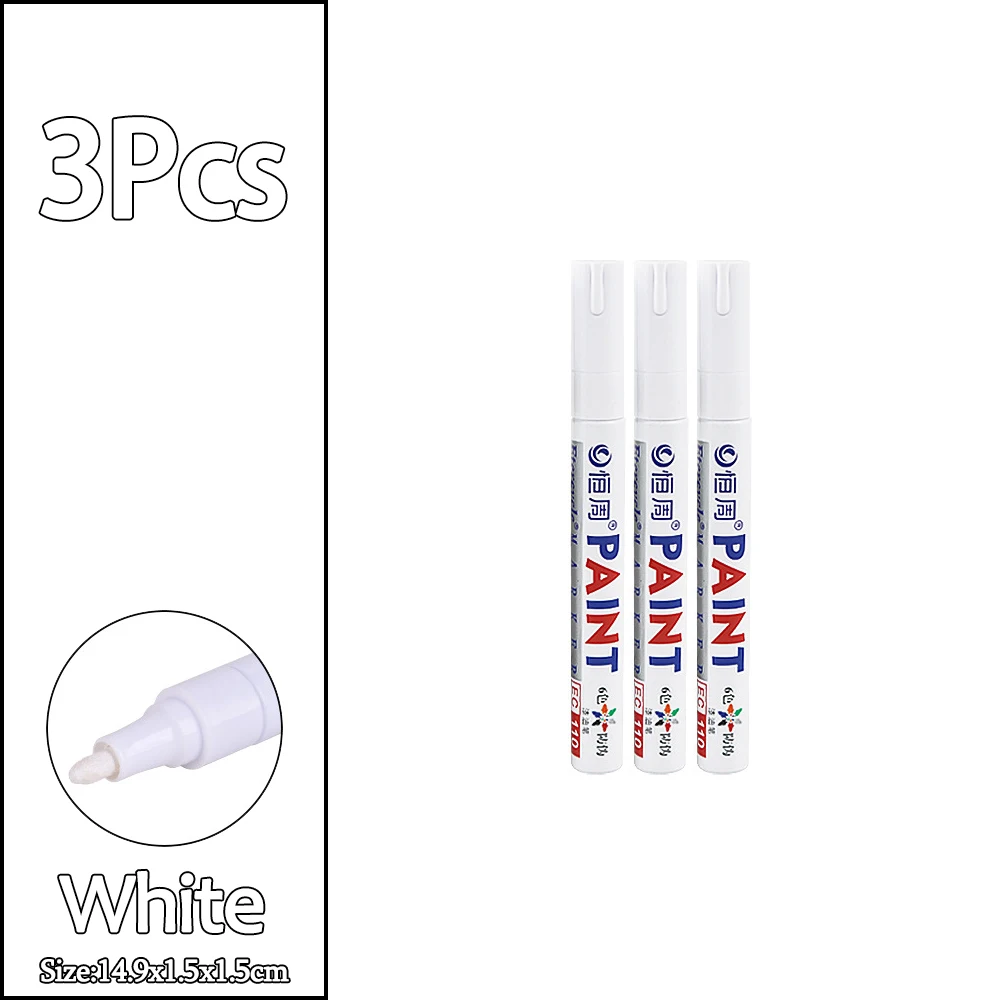 3pcs white