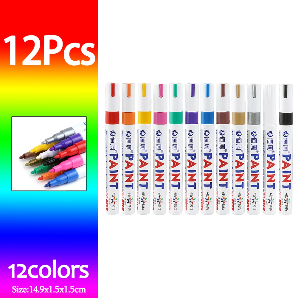 12pcs colorful