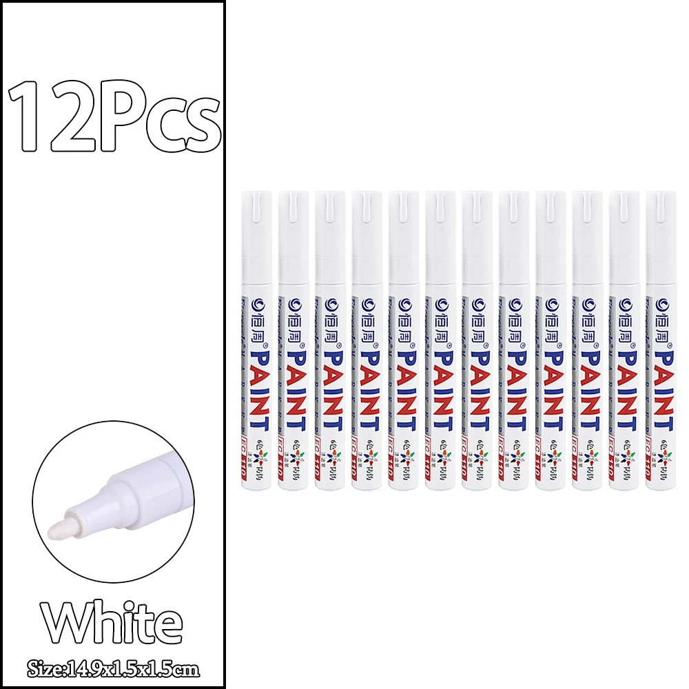 12pcs white