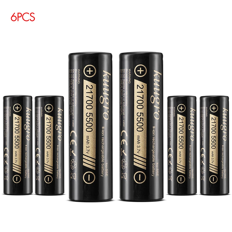 21700 5500mAh 6pcs