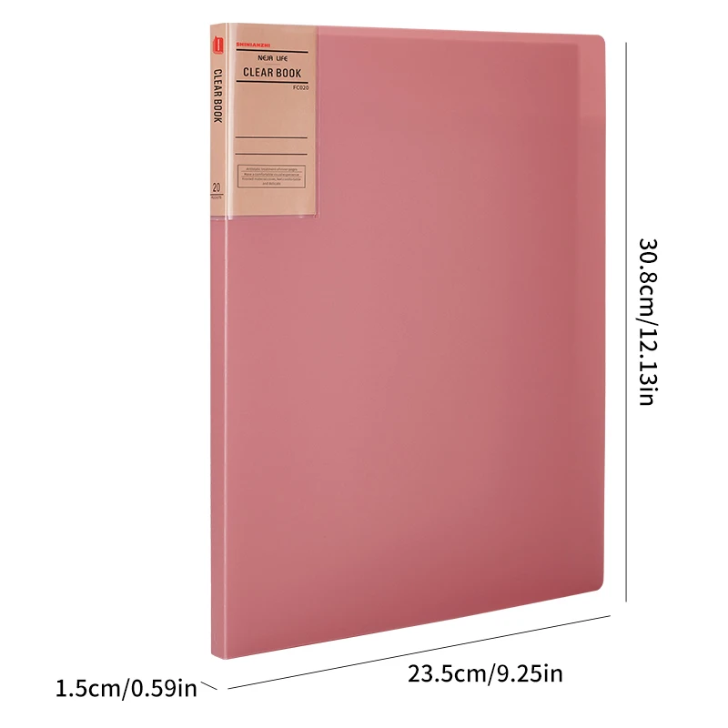 1pcs-Pink-20pages