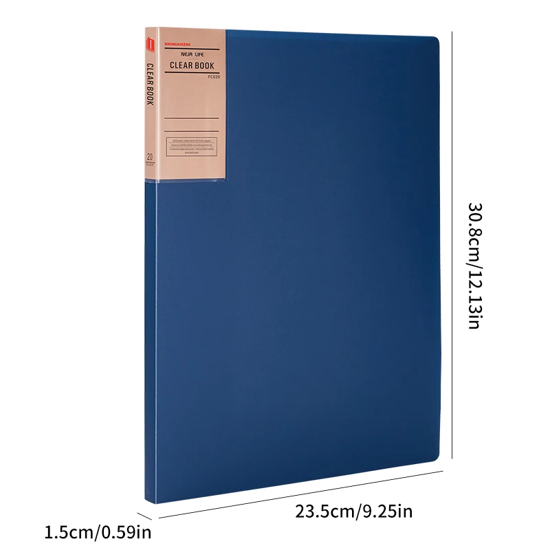 1pcs-Blue-20pages