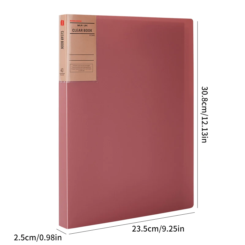 1pcs-Pink-40pages